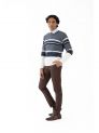Sanskar-Menswear-Sweater F/S- White & B Mix