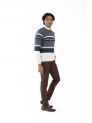 Sanskar-Menswear-Sweater F/S- White & B Mix