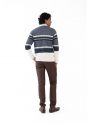 Sanskar-Menswear-Sweater F/S- White & B Mix