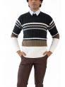 Sanskar-Menswear-Sweater F/S- White & Charcoal