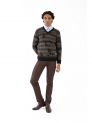 Sanskar-Menswear-Sweater F/S- Brown Mix 