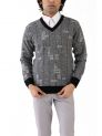 Sanskar-Menswear-Sweater F/S- Grey Black 