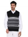 Sanskar Menswear-Sweater S/L -Black&Med Grey