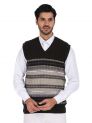 Sanskar Menswear-Sweater S/L -Coffee&Camel
