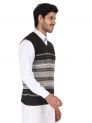 Sanskar Menswear-Sweater S/L -Coffee&Camel