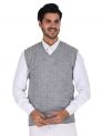 Sanskar Menswear-Sweater S/L -Navy&Lightgrey