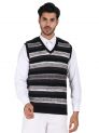 Sanskar Menswear-Sweater S/L -Black&Mid Grey