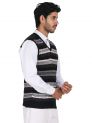 Sanskar Menswear-Sweater S/L -Black&Mid Grey