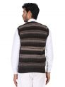 Sanskar Menswear-Sweater S/L -Coffee&Light Fawn
