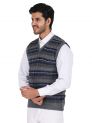 Sanskar Menswear-Sweater S/L -Mid Grey& B Mix