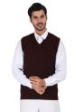 Sanskar Menswear-Sweater S/L-Maroon Mix