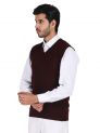 Sanskar Menswear-Sweater S/L-Maroon Mix