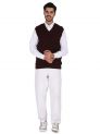 Sanskar Menswear-Sweater S/L-Maroon Mix& D. Grey
