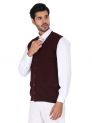 Sanskar Menswear-Sweater S/L-Maroon Mix