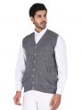 Sanskar Menswear-Sweater S/L-Med Grey