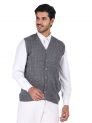 Sanskar Menswear-Sweater S/L-Med Grey