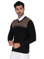 Sanskar Menswear-Sweater F/S-Black
