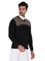 Sanskar Menswear-Sweater F/S-Black