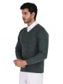 Sanskar Menswear-Sweater F/S-Green Mix