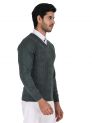 Sanskar Menswear-Sweater F/S-Green Mix