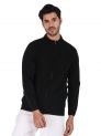 Sanskar Menswear-Sweater F/S-Black