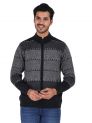 Sanskar Menswear-Sweater F/S - Black Mix
