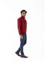 Sanskar- Menswear - Non Hooded Sweatshirt- Maroon
