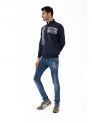 Sanskar- Menswear - Non Hooded Sweatshirt- Navy 