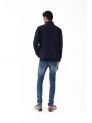 Sanskar- Menswear - Non Hooded Sweatshirt- Navy 