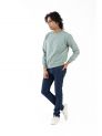 Sanskar- Menswear - Non Hooded Sweatshirt- Pista 