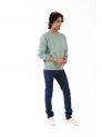 Sanskar- Menswear - Non Hooded Sweatshirt- Pista 