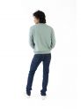 Sanskar- Menswear - Non Hooded Sweatshirt- Pista 