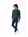 Sanskar- Menswear - Non Hooded Sweatshirt- Teal 