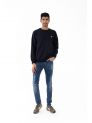 Sanskar- Menswear - Non Hooded Sweatshirt- Black 