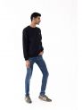 Sanskar- Menswear - Non Hooded Sweatshirt- Black 