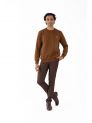 Sanskar- Menswear - Non Hooded Sweatshirt- Brown 