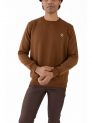 Sanskar- Menswear - Non Hooded Sweatshirt- Brown 