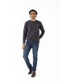 Sanskar- Menswear - Non Hooded Sweatshirt- D.Grey 