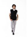 Sanskar- Menswear- Sweater S/L- Black & Lt Grey