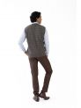 Sanskar- Menswear- Sweater S/L- Med Fawn & Dk Fawn