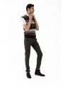 Sanskar- Menswear- Sweater S/L- Black & Lt. Grey
