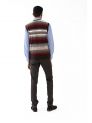 Sanskar- Menswear- Sweater S/L- Coffee & Lt. Fawn