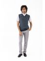 Sanskar- Menswear- Sweater S/L- Blue Mix 