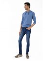 Sanskar-Menswear-Hooded Sweatshirt-Indigo