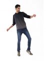 Sanskar-Menswear-Hooded Sweatshirt-Black 