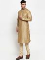 Sanskar Menswear Kurta Pyjama Gold