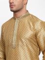 Sanskar Menswear Kurta Pyjama Gold