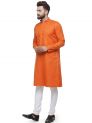 Sanskar Menswear Kurta Pyjama Orange