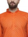 Sanskar Menswear Kurta Pyjama Orange