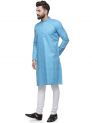 Sanskar Menswear Kurta Pyjama Blue